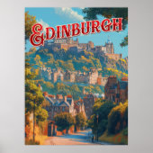 Vintag Edinburgh Poster (Vorne)