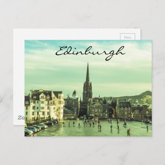 Vintag Edinburgh Postkarte (Vorne/Hinten)