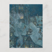 Vintag Edmund Dulac Snow Queen Postkarte (Vorderseite)