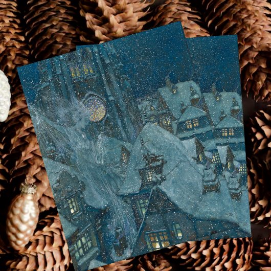 Vintag Edmund Dulac Snow Queen Postkarte