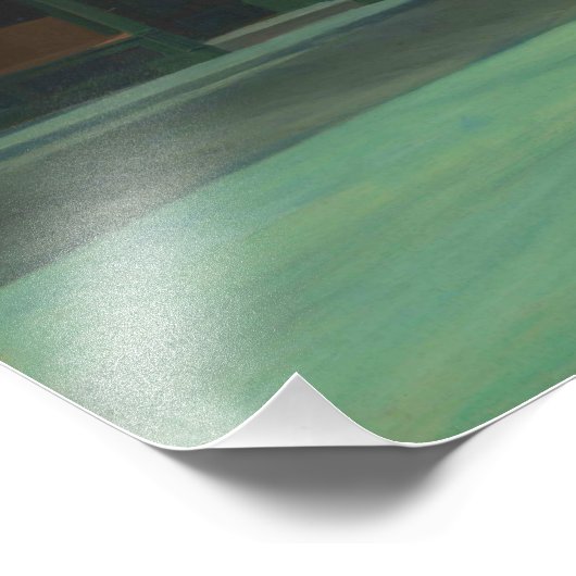 Vintag Edward Hopper Nighthawks Diner Poster (Ecke)