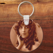 Vintag Edwardian Girl Schlüsselanhänger (Vorderseite)