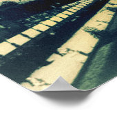 Vintag Eiffelturm, Paris, 1889 Poster (Ecke)