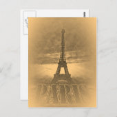 Vintag Eiffelturm Paris #1 - Postkarten (Vorne/Hinten)