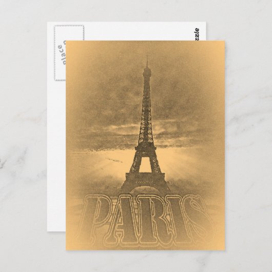 Vintag Eiffelturm Paris #1 - Postkarten (Vorne/Hinten)