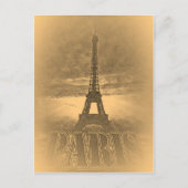 Vintag Eiffelturm Paris #1 - Postkarten (Vorderseite)