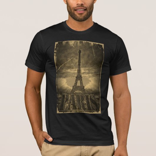 Vintag Eiffelturm Paris #2 - T - Shirt (Vorderseite)
