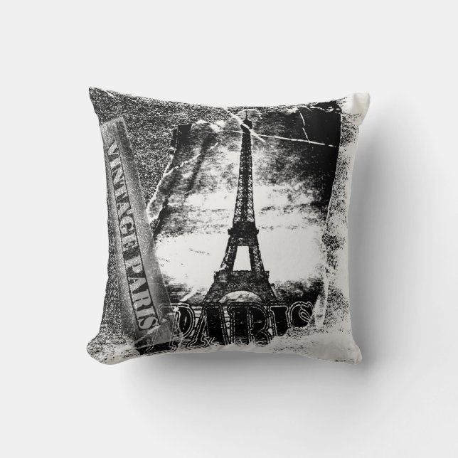 Vintag Eiffelturm Paris #3 - Kissen (Vorderseite)