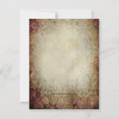 Vintag Eiffelturm Paris Brautparty Einladung (Rückseite)