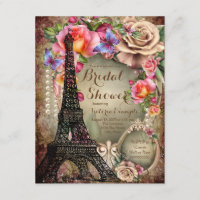 Vintag Eiffelturm Paris Brautparty