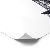 Vintag Eiffelturm Paris Europa Reisen Foto Poster (Ecke)