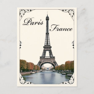 Vintag Eiffelturm Paris Frankreich Reisen Postkarte