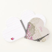 Vintag Eiffelturm Paris Postkarte Notizblock (Innenseite)