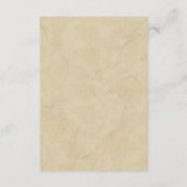 Vintag Eiffelturm Paris Postmark Wedding Begleitkarte (Rückseite)