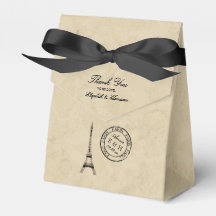 Vintag Eiffelturm Paris Postmark Wedding
