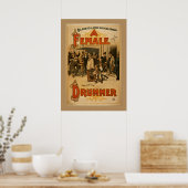 Vintag - Ein Drummer Poster (Küche)