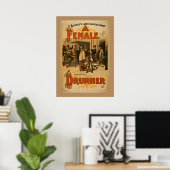 Vintag - Ein Drummer Poster (Heimbüro)