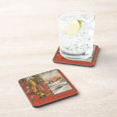 Vintag "Ein frohes Weihnachtsfest" mit Weihnachtsg Untersetzer (Rechte Seite)