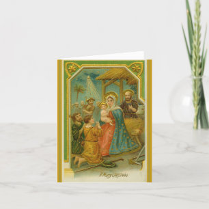 Vintag ... EIN KÜRZER CHRISTMAS. Feiertagskarte