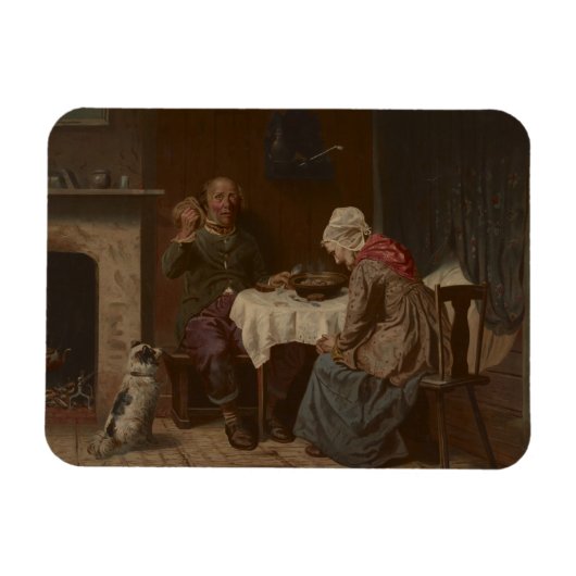 Vintag ein Segen-Lithograph Gefragt Magnet (Horizontal)