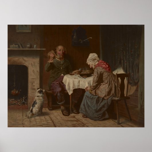 Vintag ein Segen-Lithograph Gefragt Poster (Vorne)