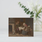 Vintag ein Segen-Lithograph Gefragt Postkarte (Stehend Vorderseite)