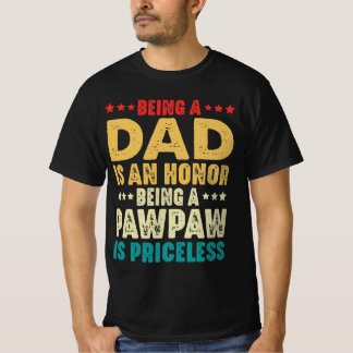 Vintag ein Vater zu sein, ist eine Ehre, ein Pflas T-Shirt