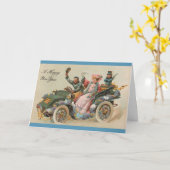 Vintag - eine glückliche Neujahrsreise, Karte (Gelbe Blume)