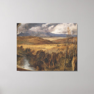 Vintag Eine Hochlandlandschaft von Edwin Landseer Leinwanddruck