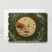 Vintag Eine Mondfahrt Stille Filme Postkarte (Vorne/Hinten)