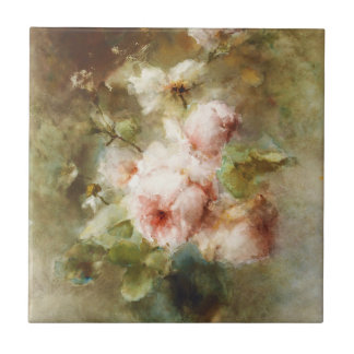 Vintag Eine Vase mit Rose Margaretha Roosenboom Fliese