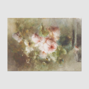 Vintag Eine Vase mit Rose Margaretha Roosenboom Seidenpapier