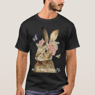 Vintag einige sonnige Lieben mir Retro-Kaninchen-H T-Shirt