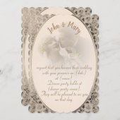 Vintag Einladung (Vorne/Hinten)