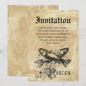 Vintag Einladung (Vorne/Hinten)