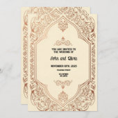 Vintag Einladung (Vorne/Hinten)