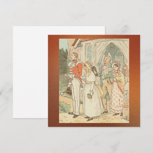 Vintag Einladung (Vorne/Hinten)