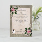 Vintag Einladung (Stehend Vorderseite)