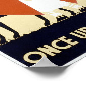 Vintag einmal poster (Ecke)