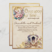 Vintag einmal Wasserfarbenmesse Einladung (Vorne/Hinten)