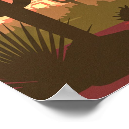 Vintag El Paso Texas Poster (Ecke)