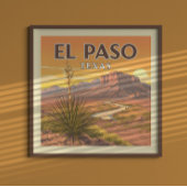 Vintag El Paso Texas Poster