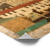 Vintag El Paso Texas Reiseplakat Poster (Ecke)