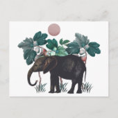 Vintag Elefant Postkarte (Vorderseite)