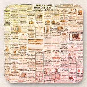 Vintag Elegance Rae's St. Louis Mammoth Untersetze Getränkeuntersetzer