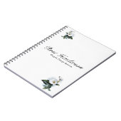 Vintag Elegance White Calla Lily Notizblock (Linke Seite)