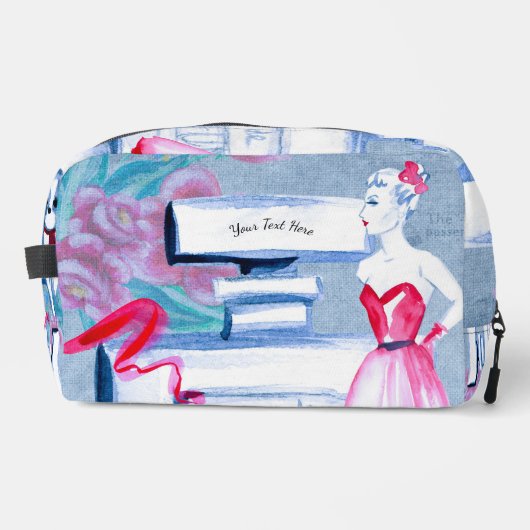 Vintag Elegant Eau De Parfum Ladys Boudoir Waschbeutel (Vorderseite)