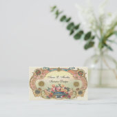 Vintag, elegant, französisches Land, Florenz Visitenkarte (Stehend Vorderseite)