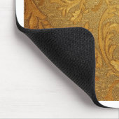 Vintag, elegant, rustikal, goldfarben, viktorianis mousepad (Ecke)