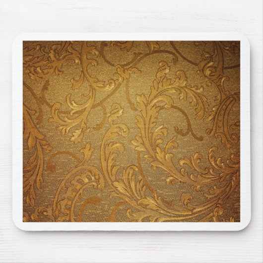 Vintag, elegant, rustikal, goldfarben, viktorianis mousepad (Vorne)